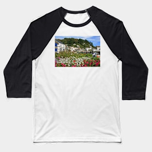 Polperro In Bloom Baseball T-Shirt